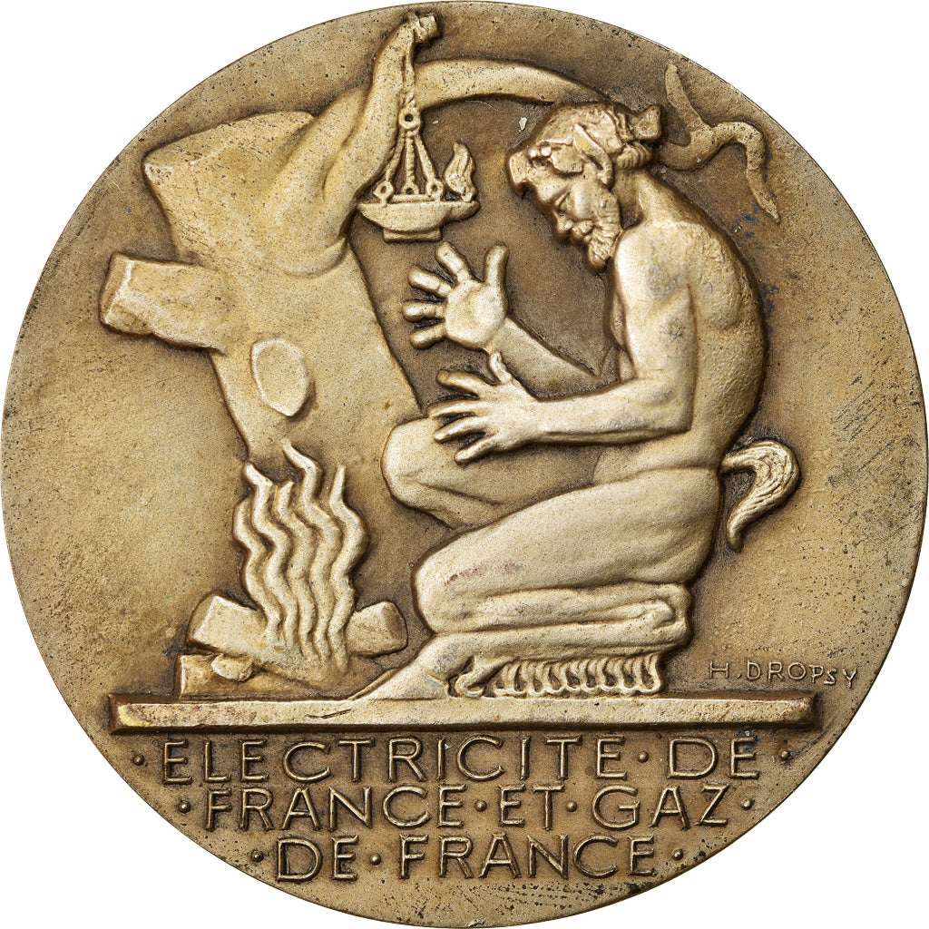 Francia, medalla, Électricité de France et gaz de France, Business & industry