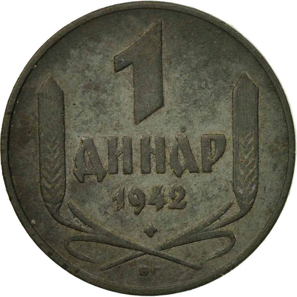 Coin, Serbia, Dinar, 1942, EF(40-45), Zinc, KM:31