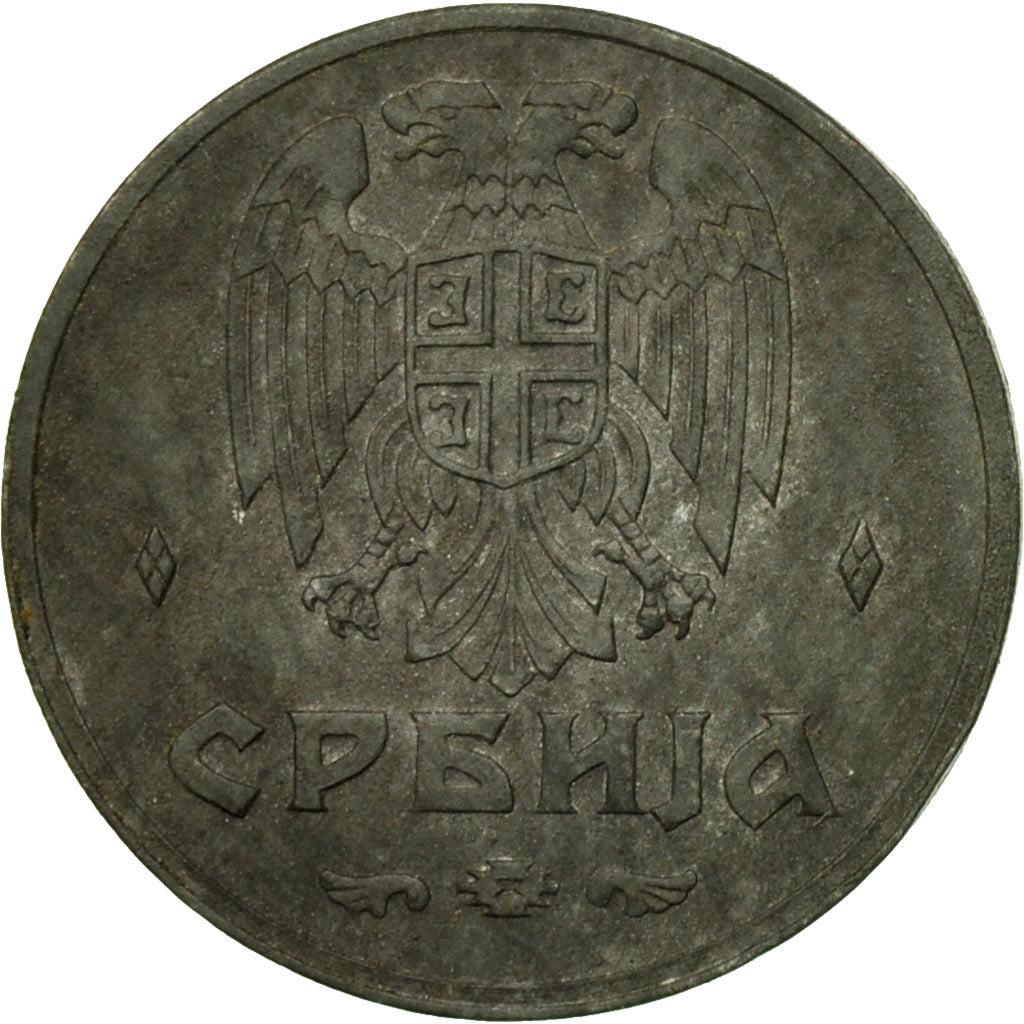 Coin, Serbia, 50 Para, 1942, EF(40-45), Zinc, KM:30