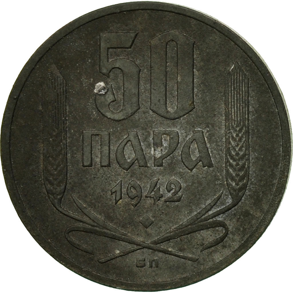 Coin, Serbia, 50 Para, 1942, EF(40-45), Zinc, KM:30