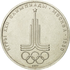 Coin, Russia, Rouble, 1977, Saint-Petersburg, AU(50-53), Copper-Nickel-Zinc