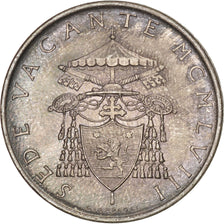 Coin, VATICAN CITY, Sede Vacante, 500 Lire, 1958, MS(63), Silver, KM:57
