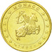 Monaco, 50 Euro Cent, 2002, UNZ, Messing, KM:172