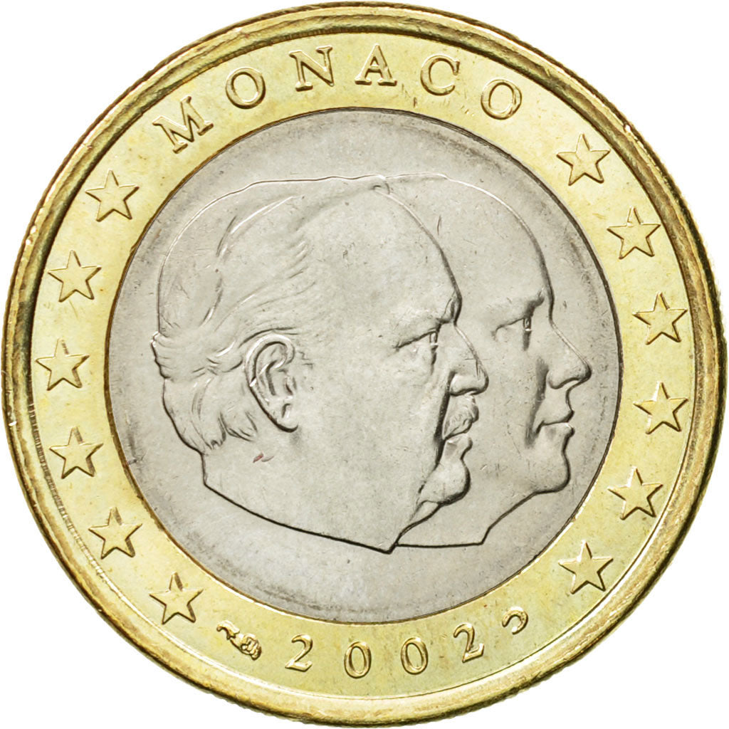 Monaco, Euro, 2002, MS(63), Bi-Metallic, KM:173