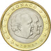 Monaco, Euro, 2002, MS(63), Bi-Metallic, KM:173