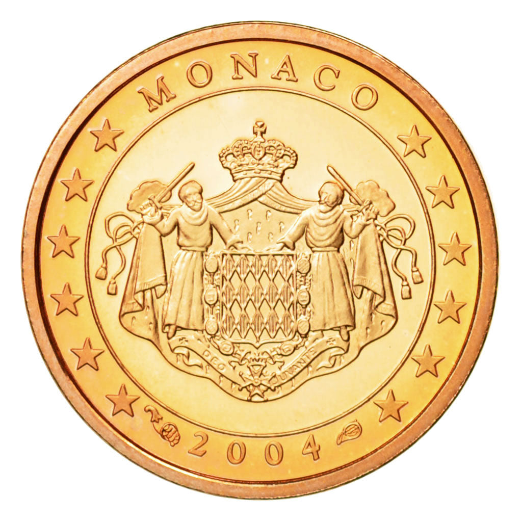 Monaco, Euro Cent, 2004, MS(65-70), Copper Plated Steel, KM:167