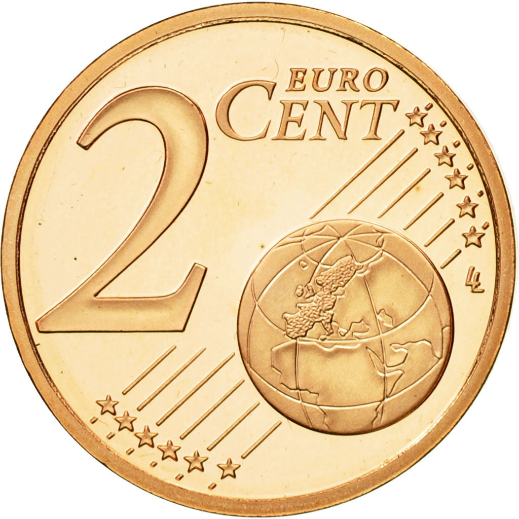 Monaco, 2 Euro Cent, 2004, MS(65-70), Copper Plated Steel, KM:168