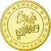 Monaco, 10 Euro Cent, 2004, MS(65-70), Brass, KM:170