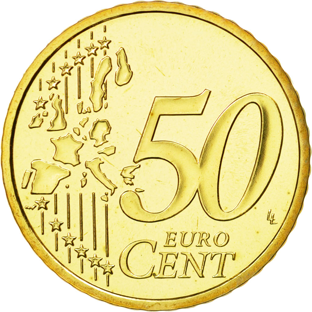 Monaco, 50 Euro Cent, 2004, STGL, Messing, KM:172