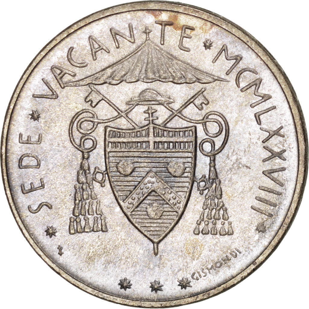 VATICAN CITY, 500 Lire, 1978, KM #140, MS(63), Silver, 29.3, 10.97