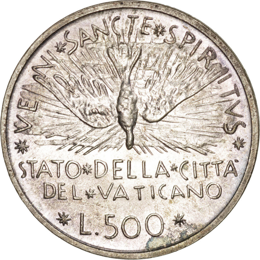 VATICAN CITY, 500 Lire, 1978, KM #140, MS(63), Silver, 29.3, 10.97