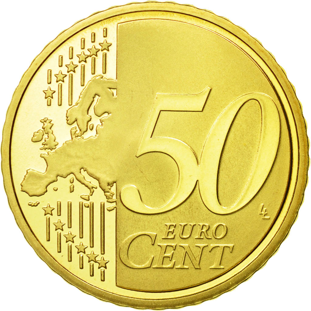 France, 50 Euro Cent, 2009, MS(65-70), Brass, KM:1412
