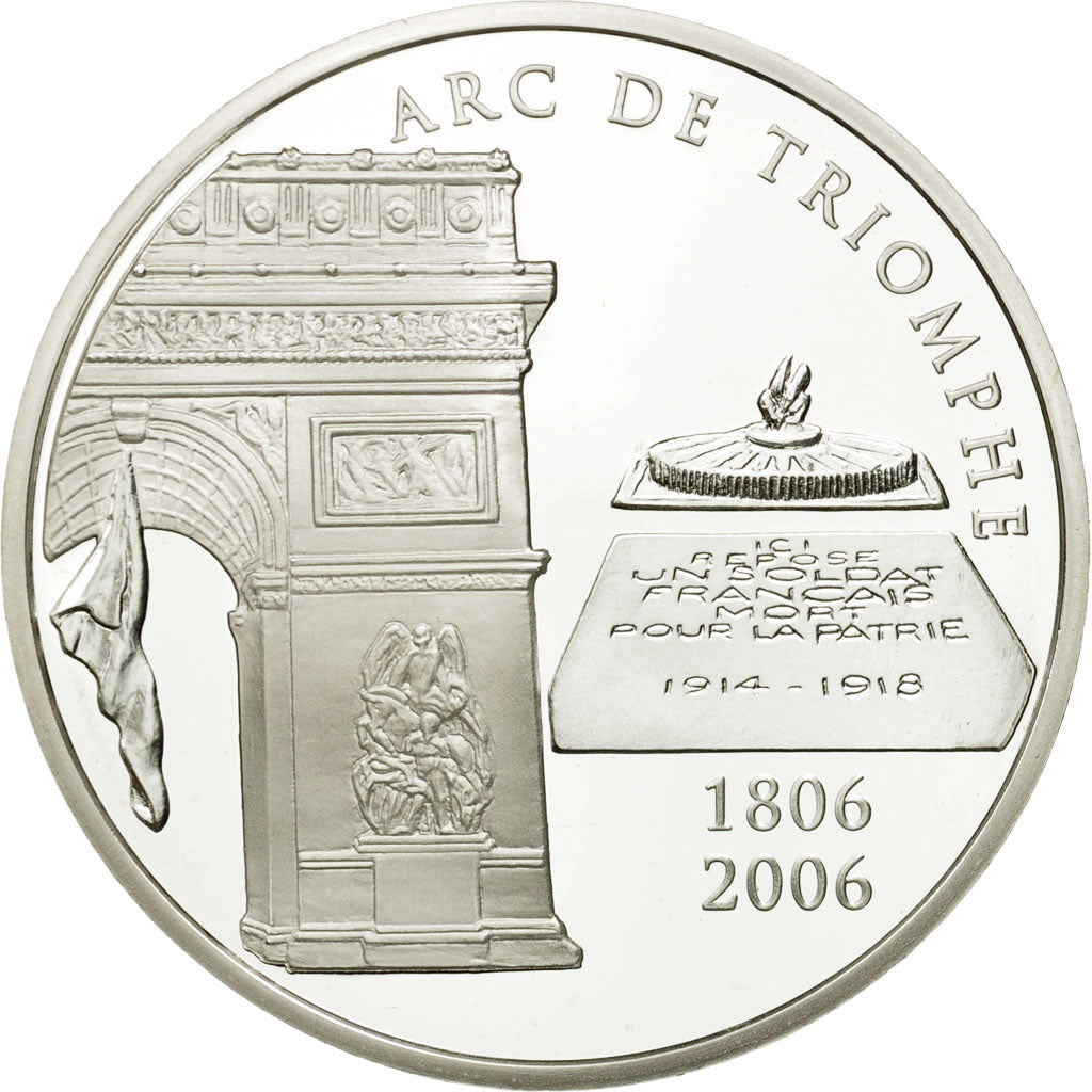 France, 1-1/2 Euro, 2006, MS(65-70), Silver, KM:1456