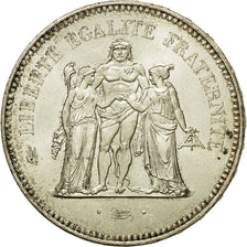 Coin, France, Hercule, 50 Francs, 1975, Paris, AU(55-58), Silver, KM:941.1