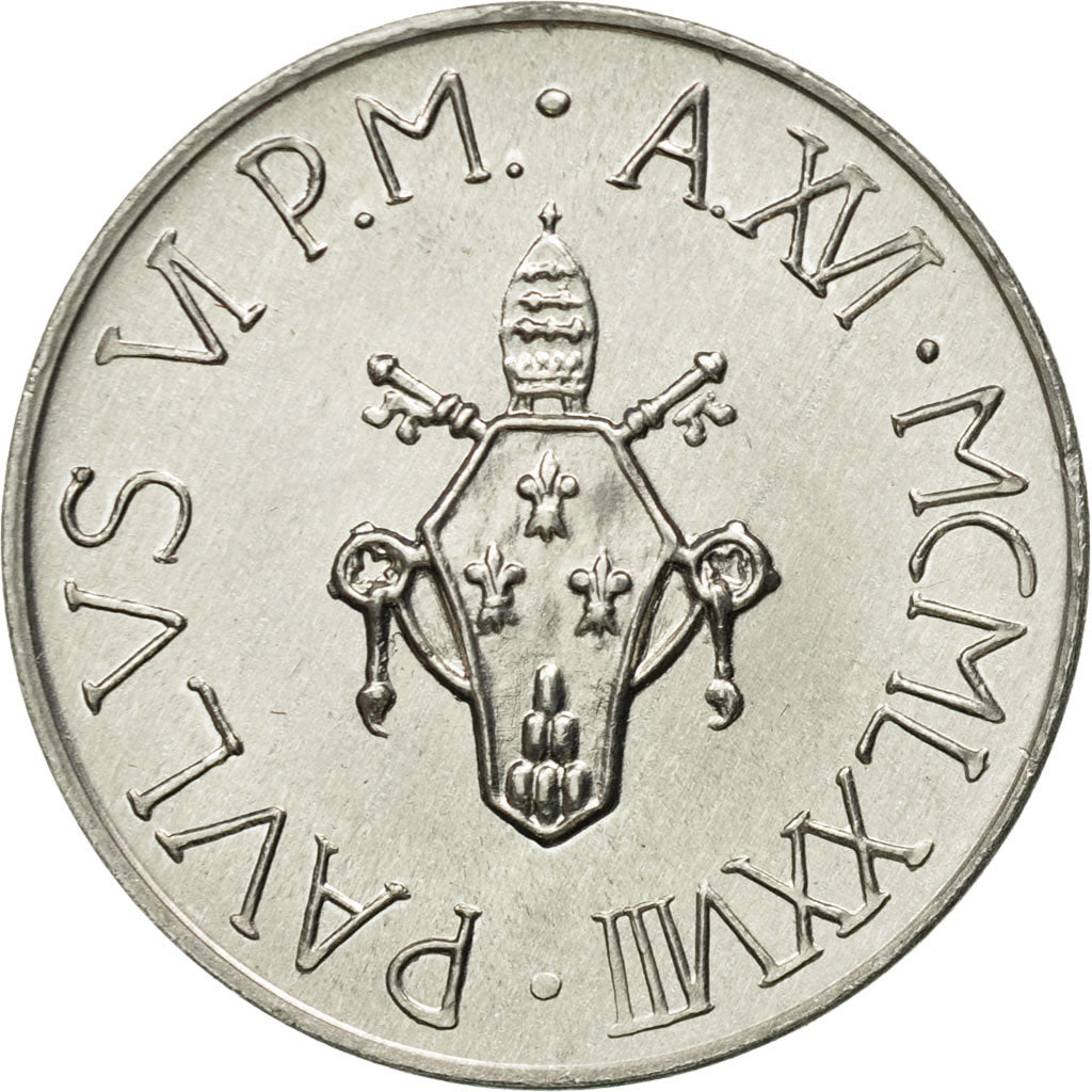 Coin, VATICAN CITY, Paul VI, 10 Lire, 1978, Roma, MS(63), Aluminum, KM:134