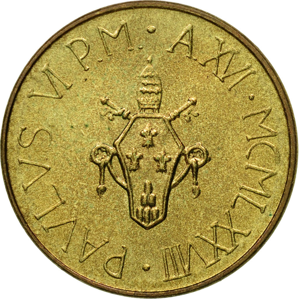 Coin, VATICAN CITY, Paul VI, 20 Lire, 1978, Roma, MS(63), Aluminum-Bronze