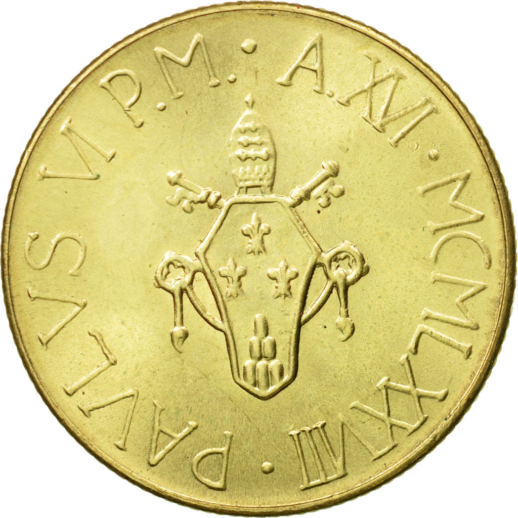 Coin, VATICAN CITY, Paul VI, 200 Lire, 1978, Roma, MS(63), Aluminum-Bronze