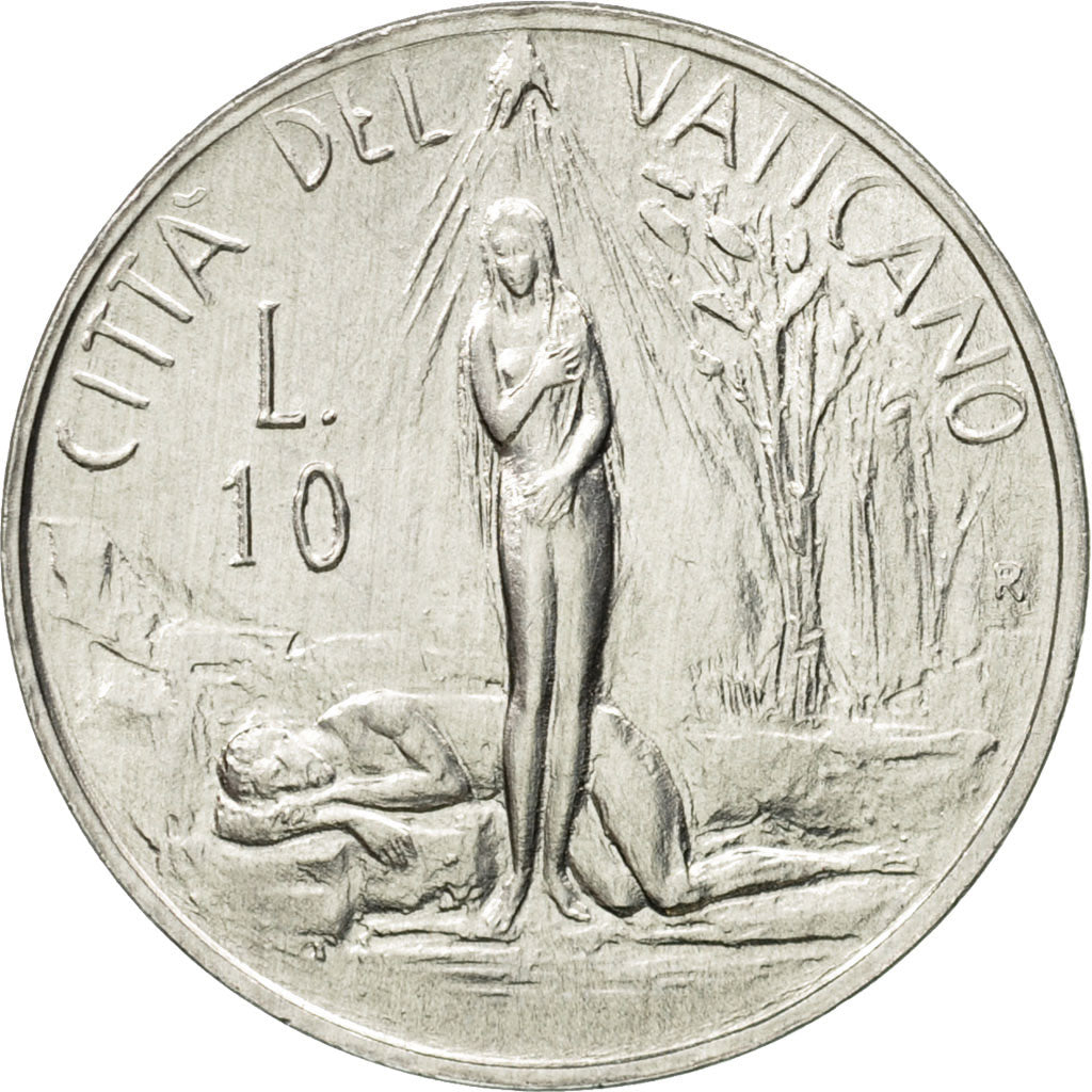 Coin, VATICAN CITY, John Paul II, 10 Lire, 1982, Rome, MS(63), Aluminum, KM:161