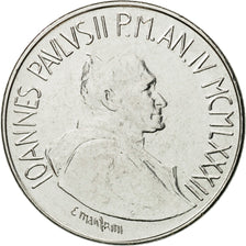 Coin, VATICAN CITY, John Paul II, 50 Lire, 1982, Roma, MS(63), Stainless Steel