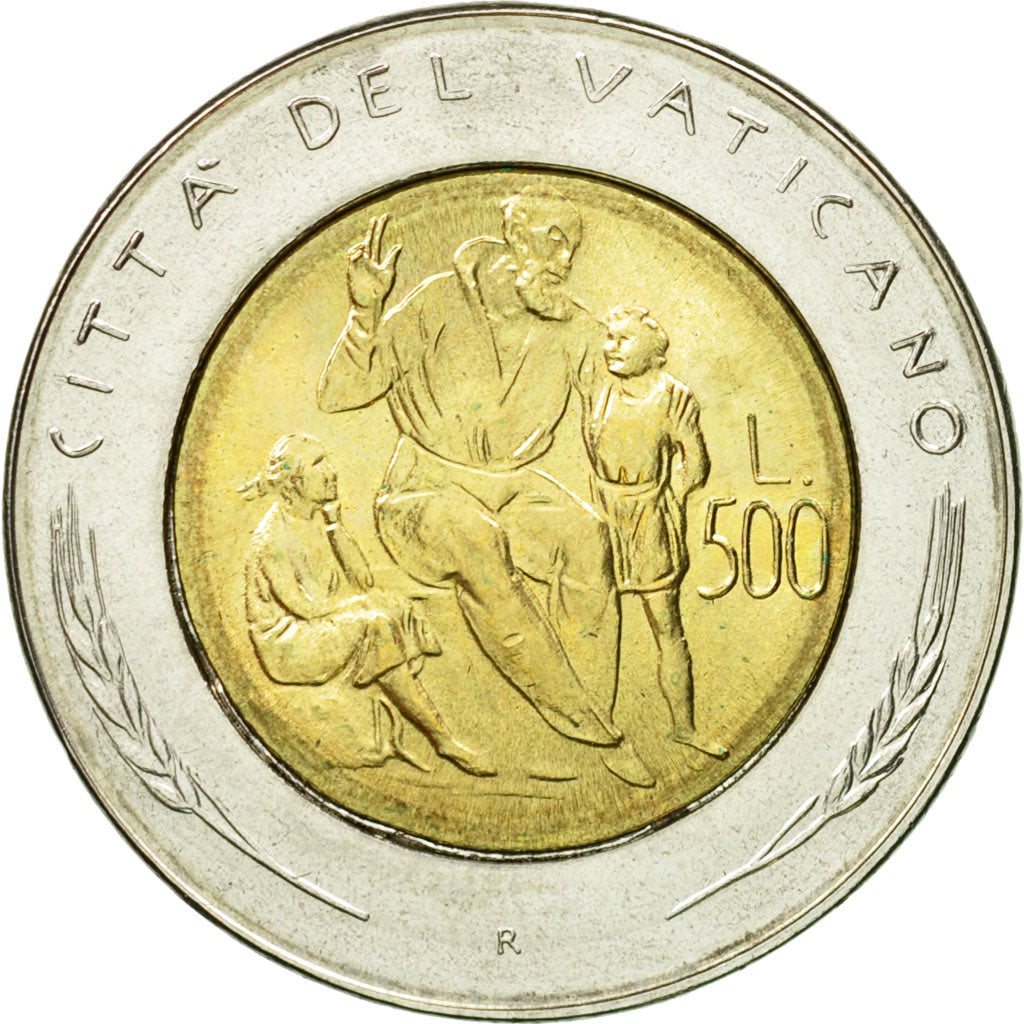 Monnaie, Cité du Vatican, John Paul II, 500 Lire, 1982, Roma, SPL, Bi-Metallic