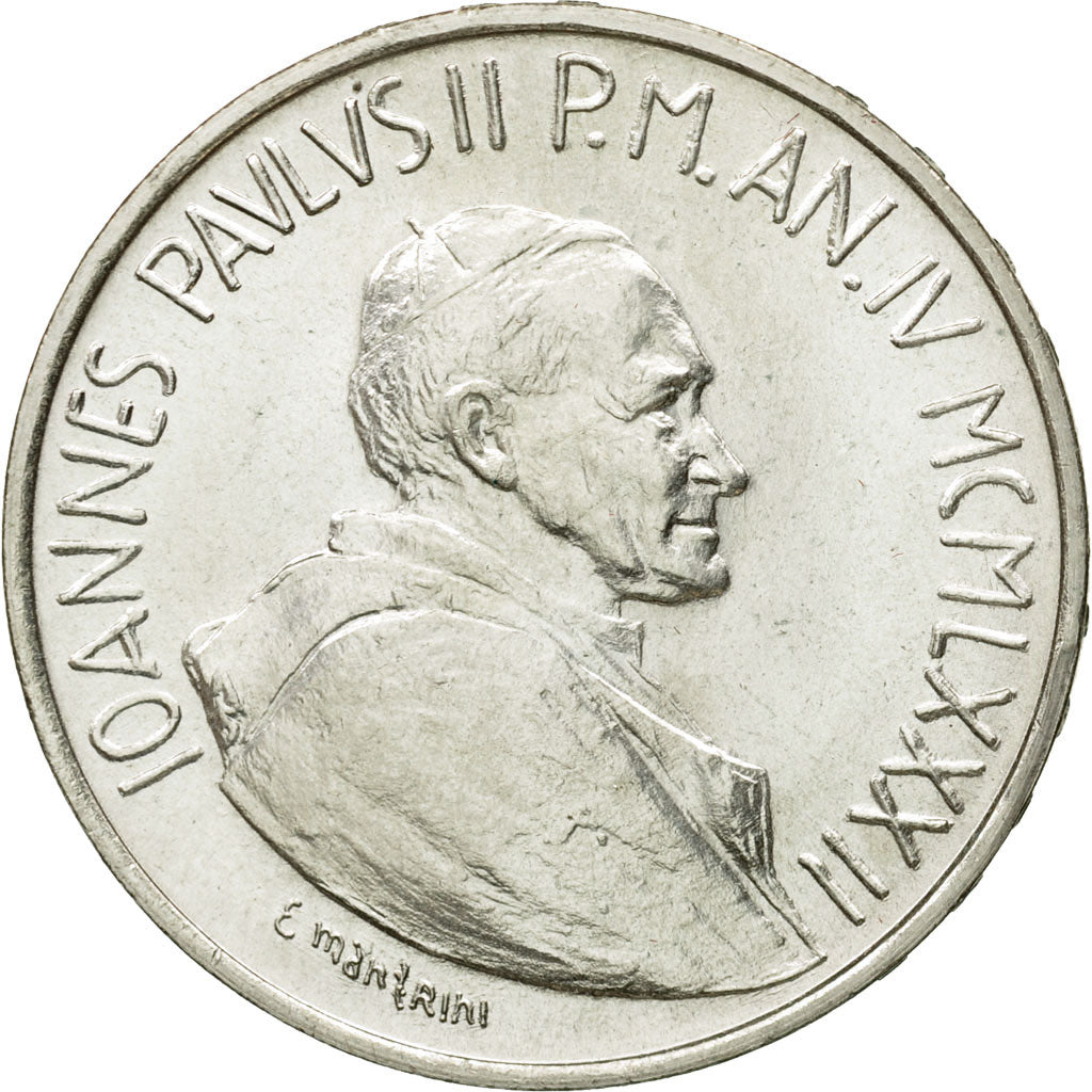 Münze, Vatikanstadt, John Paul II, 1000 Lire, 1982, Roma, UNZ, Silber, KM:167