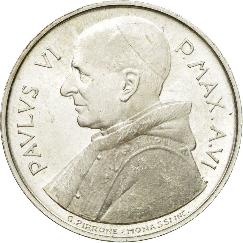 Monnaie, Cité du Vatican, Paul VI, 500 Lire, 1968, Roma, SPL, Argent, KM:107