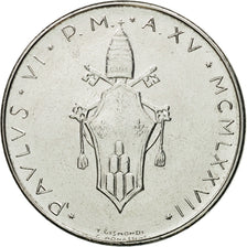 Coin, VATICAN CITY, Paul VI, 100 Lire, 1977, Roma, MS(63), Stainless Steel