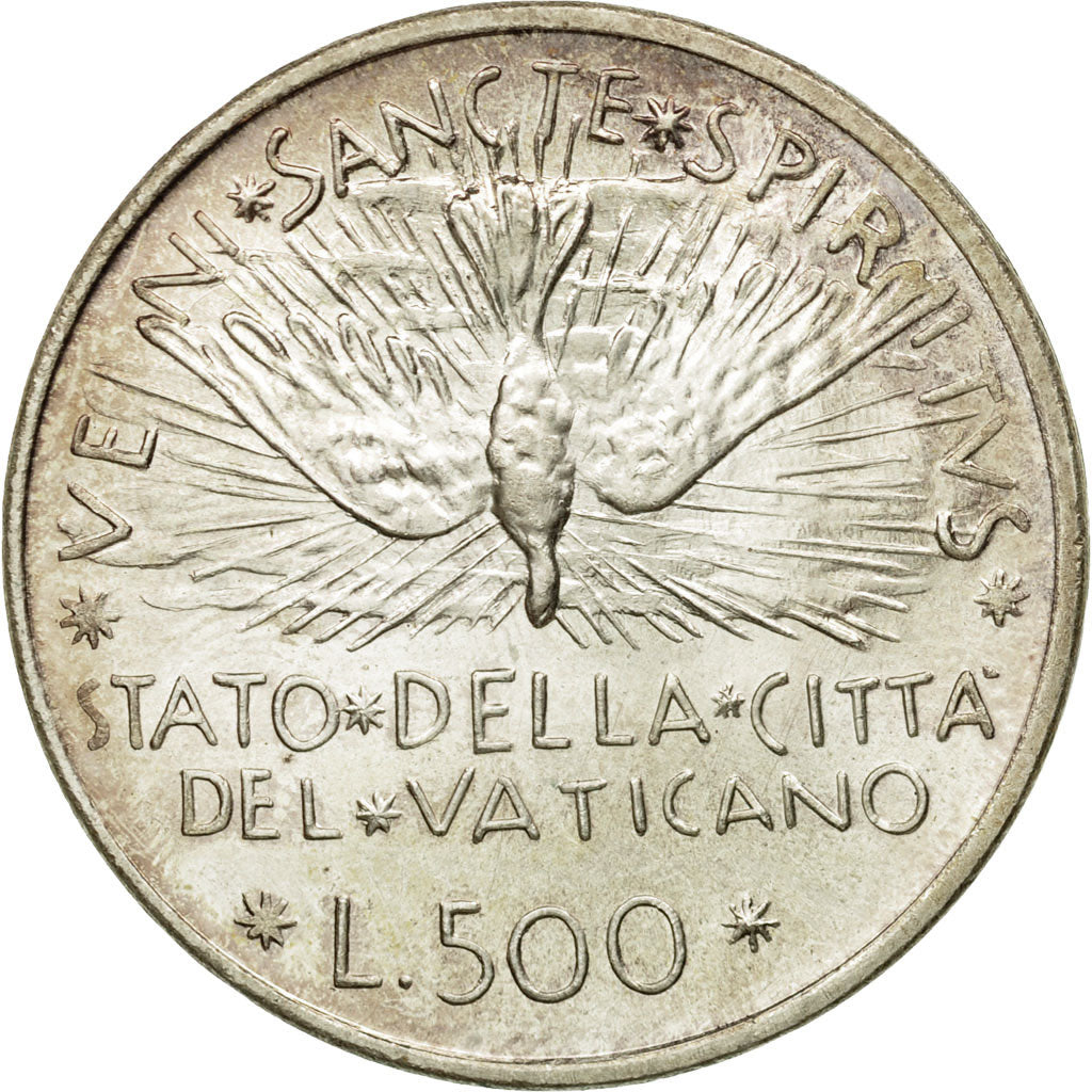 Coin, VATICAN CITY, Sede Vacante, 500 Lire, 1978, Roma, MS(63), Silver, KM:140