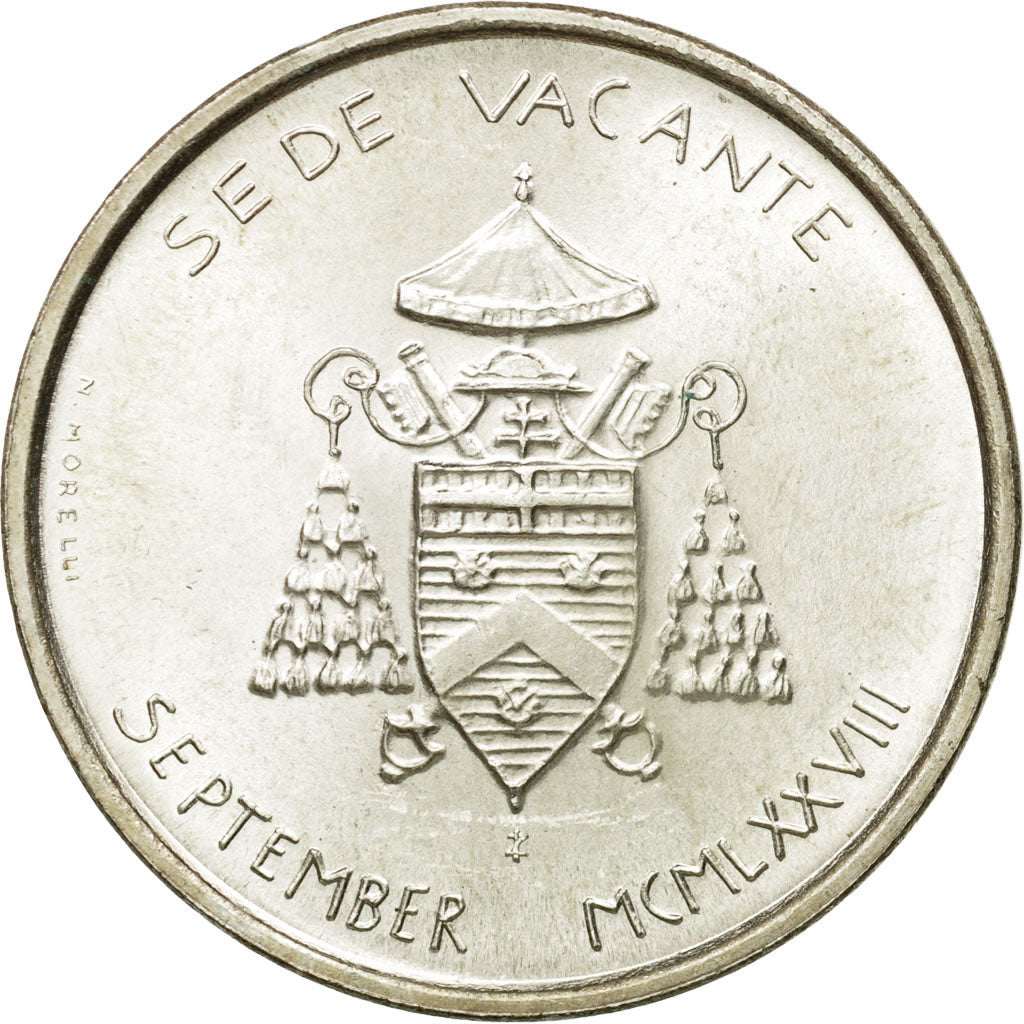 Coin, VATICAN CITY, Sede Vacante, 500 Lire, 1978, Roma, MS(63), Silver, KM:141