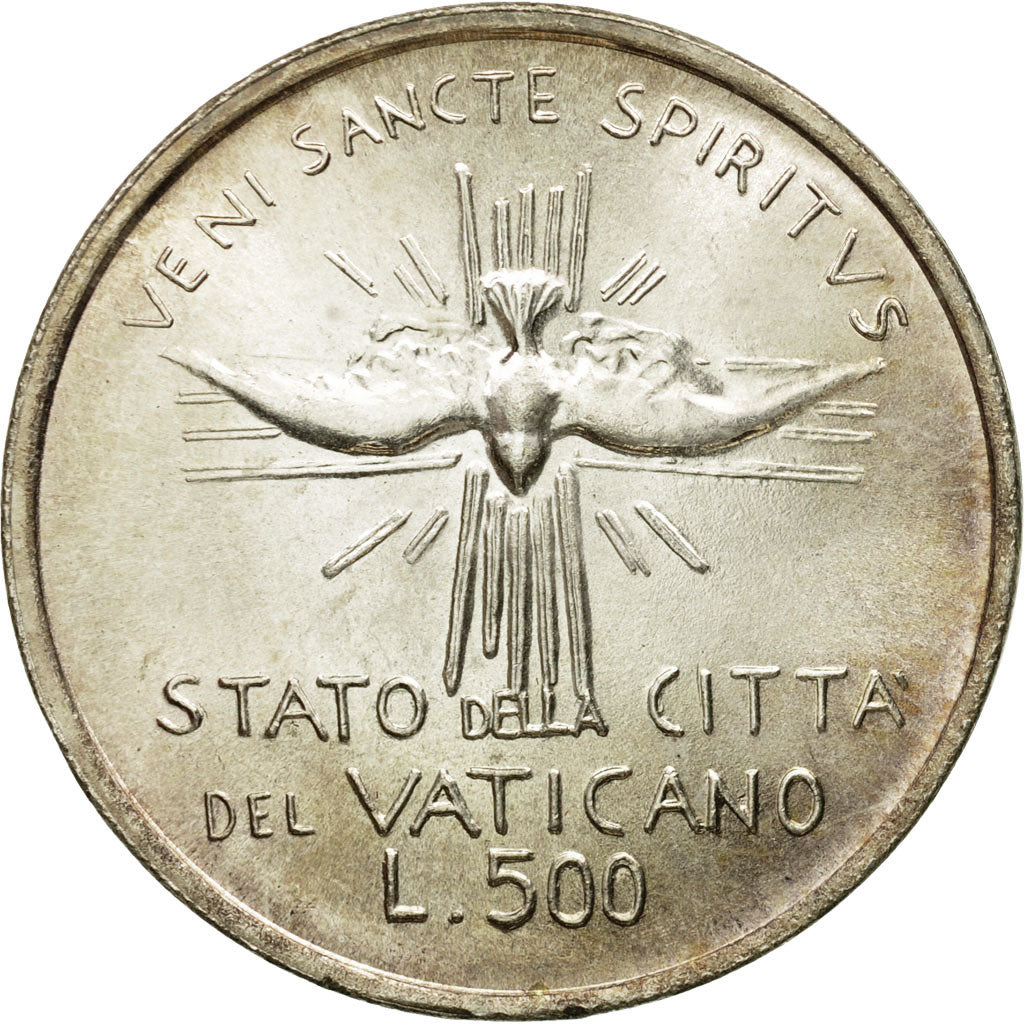Coin, VATICAN CITY, Sede Vacante, 500 Lire, 1978, Roma, MS(63), Silver, KM:141