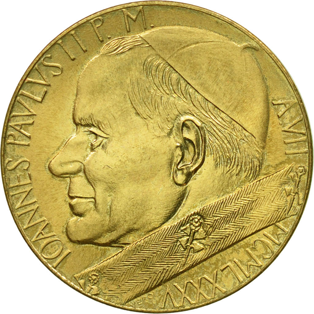 Coin, VATICAN CITY, John Paul II, 20 Lire, 1985, Roma, MS(63), Aluminum-Bronze