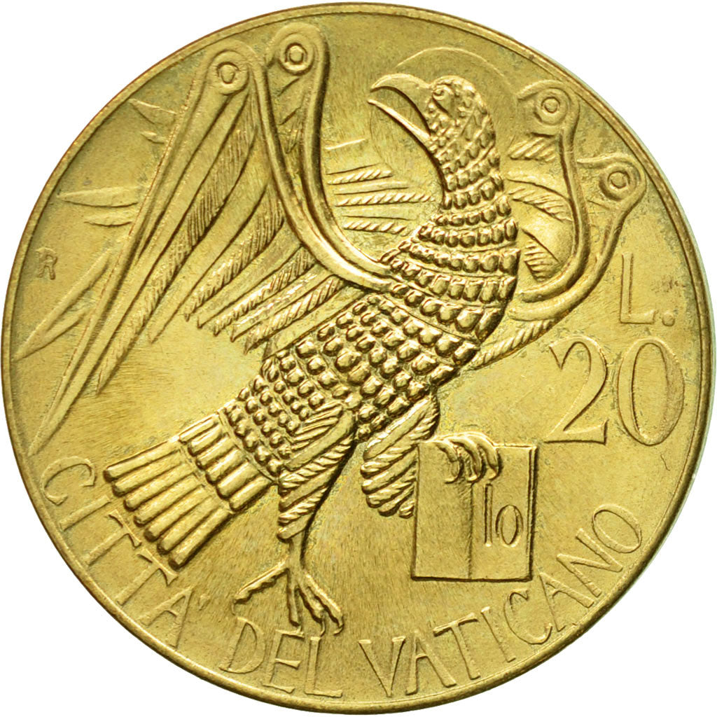 Coin, VATICAN CITY, John Paul II, 20 Lire, 1985, Roma, MS(63), Aluminum-Bronze
