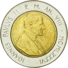 Coin, VATICAN CITY, John Paul II, 500 Lire, 1986, Roma, MS(63), Bi-Metallic