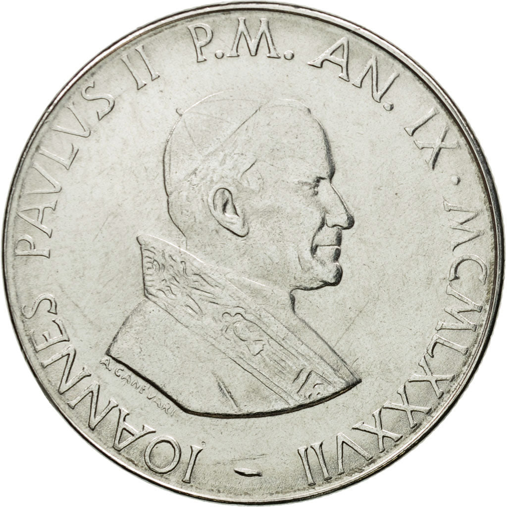 Moneta, CITTÀ DEL VATICANO, John Paul II, 100 Lire, 1987, Roma, SPL, Acciaio