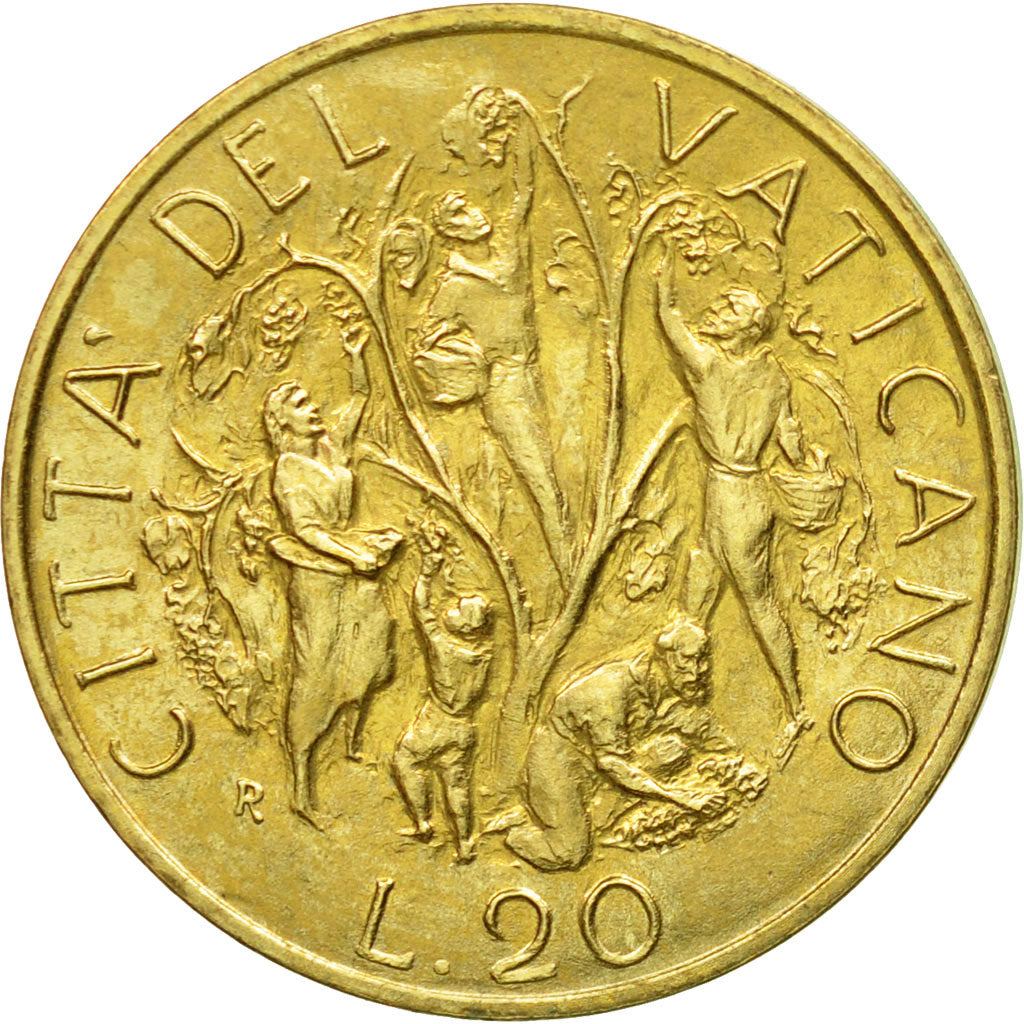 Coin, VATICAN CITY, John Paul II, 20 Lire, 1989, Roma, MS(60-62)