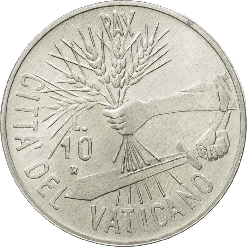 Coin, VATICAN CITY, John Paul II, 10 Lire, 1984, Rome, MS(63), Aluminum, KM:177