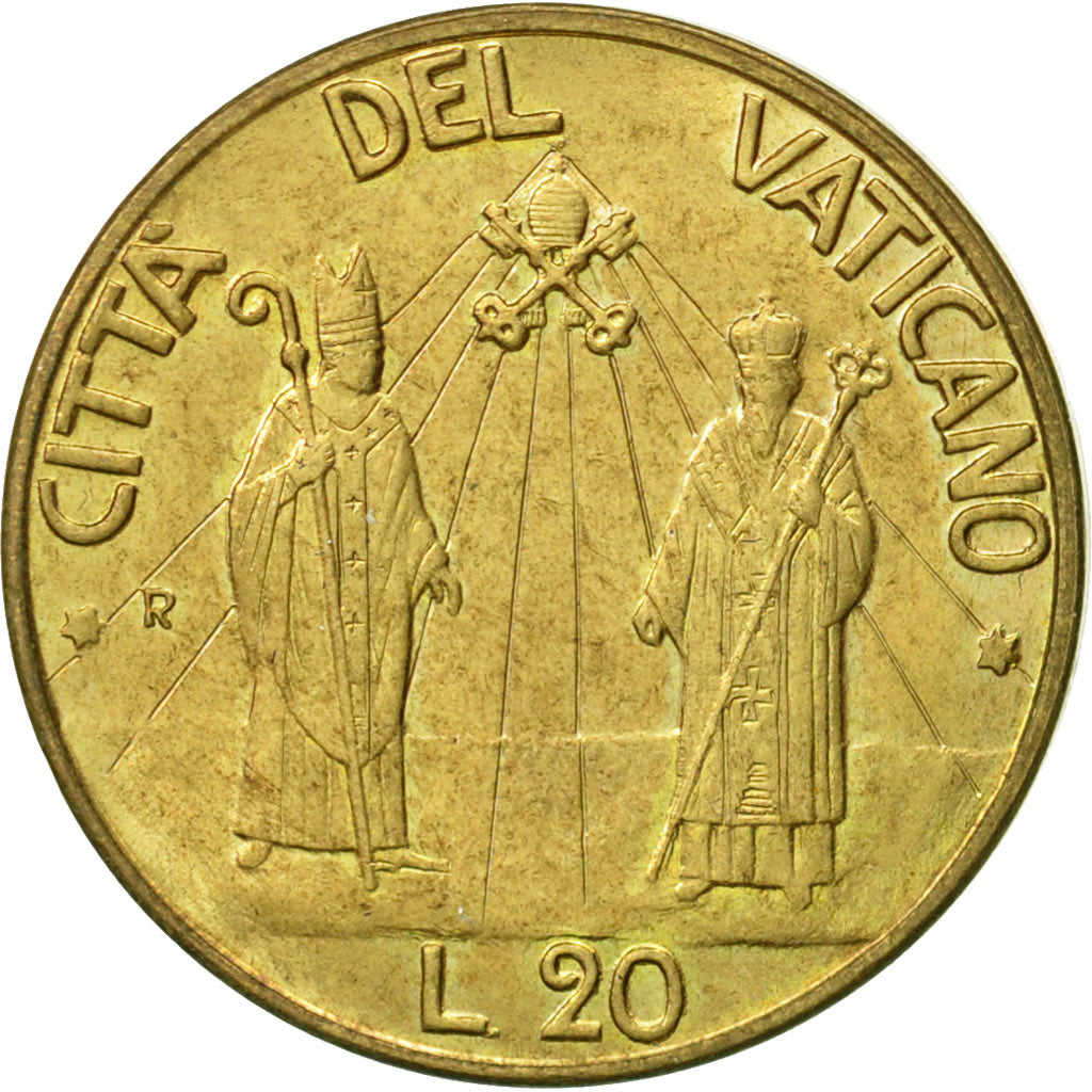 Münze, Vatikanstadt, John Paul II, 20 Lire, 1990, Roma, VZ, Aluminum-Bronze