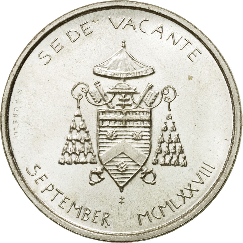 Coin, VATICAN CITY, Sede Vacante, 500 Lire, 1978, Roma, MS(64), Silver, KM:141