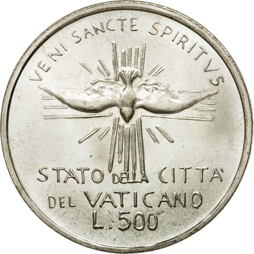 Coin, VATICAN CITY, Sede Vacante, 500 Lire, 1978, Roma, MS(64), Silver, KM:141