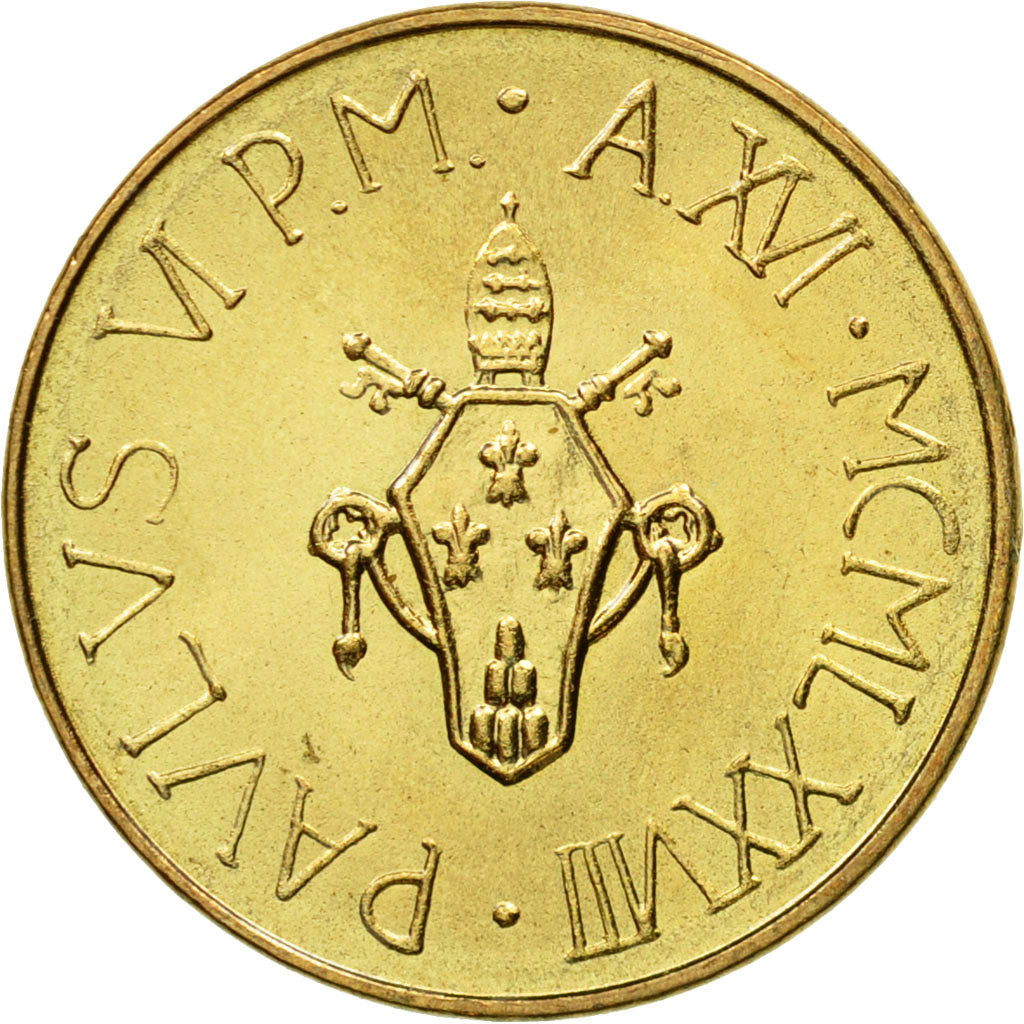 Coin, VATICAN CITY, Paul VI, 20 Lire, 1978, Roma, MS(63), Aluminum-Bronze