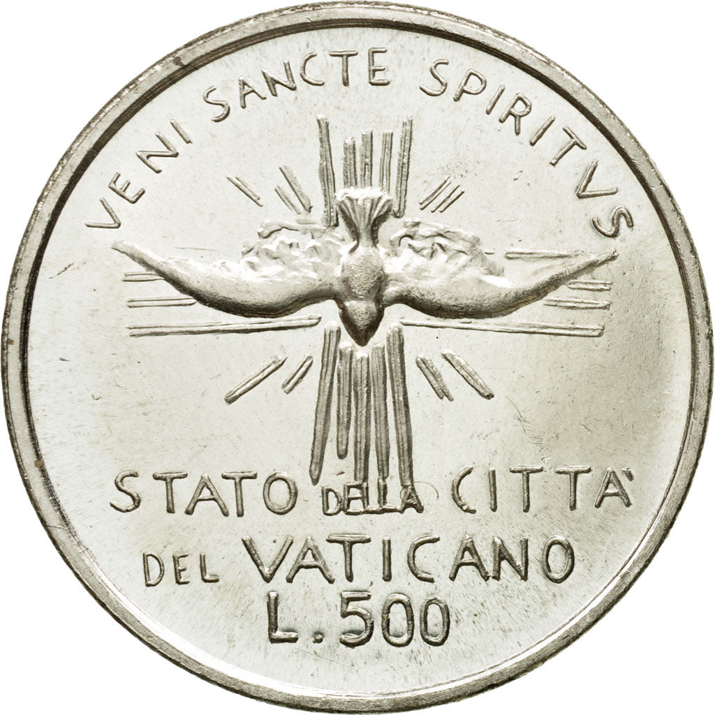 Coin, VATICAN CITY, Sede Vacante, 500 Lire, 1978, Roma, MS(63), Silver, KM:141