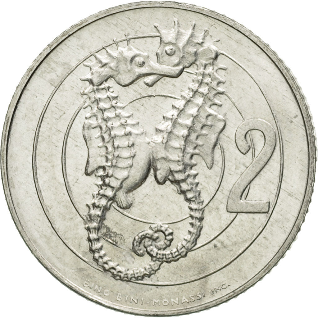 Coin, San Marino, 2 Lire, 1975, Rome, MS(60-62), Aluminum, KM:41
