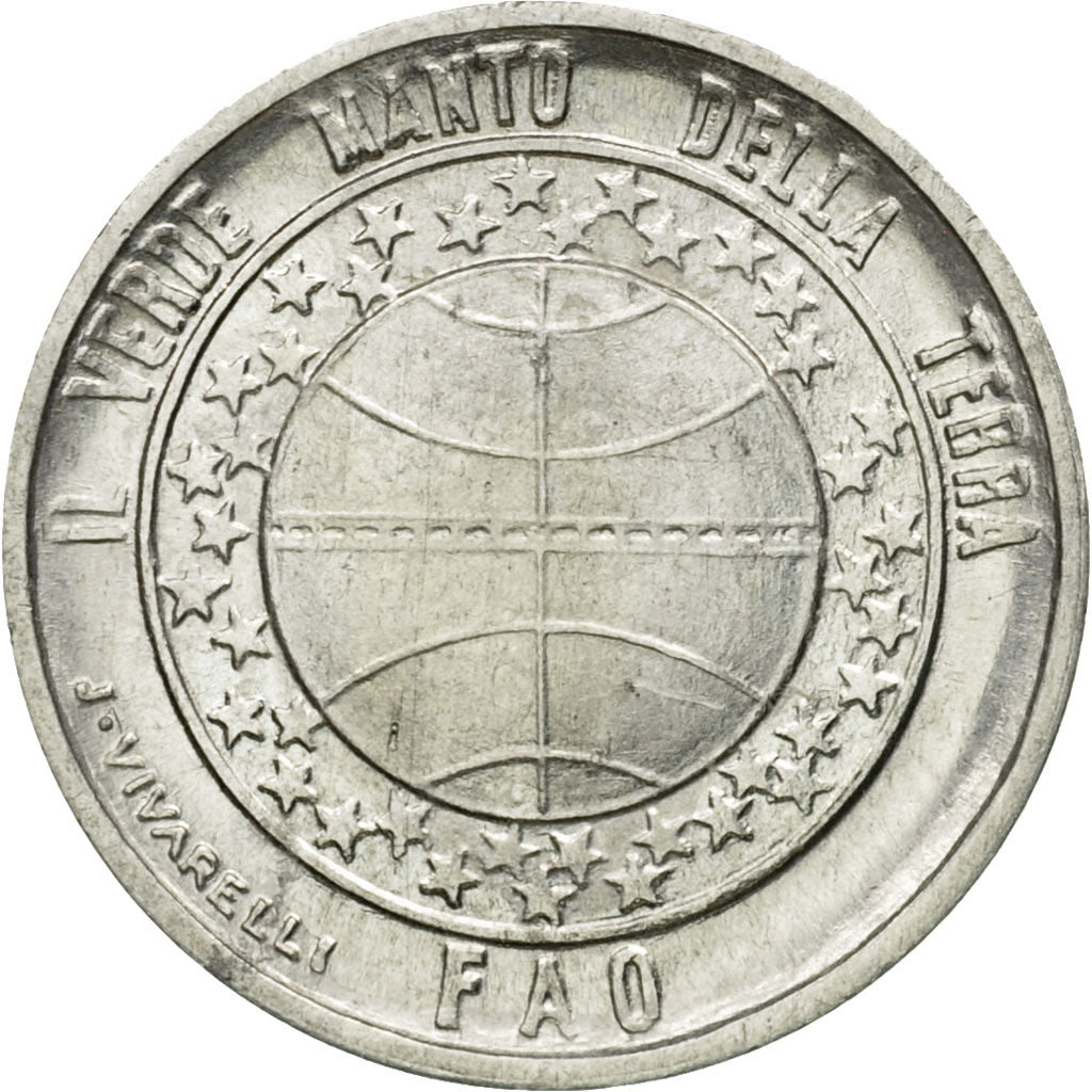 Coin, San Marino, Lira, 1977, Rome, MS(63), Aluminum, KM:63