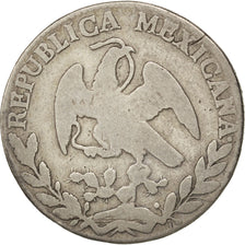 MEXICO, 2 Reales, 1868, Zacatecas, KM #374.12, VF(20-25), Silver, 6.63
