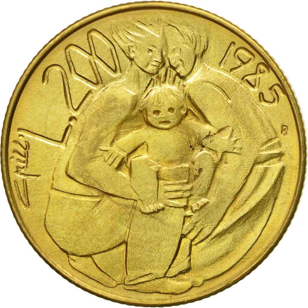 Monnaie, San Marino, 200 Lire, 1985, Rome, SPL, Aluminum-Bronze, KM:180