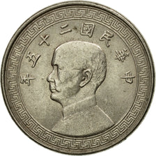 Moneda, CHINA, REPÚBLICA DE, 5 Cents, 5 Fen, 1936, MBC+, Níquel, KM:348