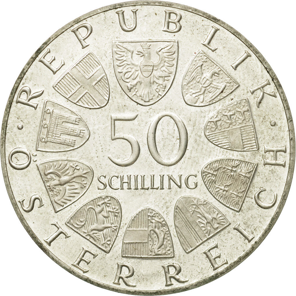 Coin, Austria, 50 Schilling, 1978, MS(60-62), Silver, KM:2937