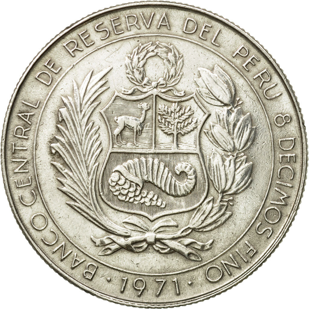 Coin, Peru, 50 Soles, 1971, Lima, AU(55-58), Silver, KM:256