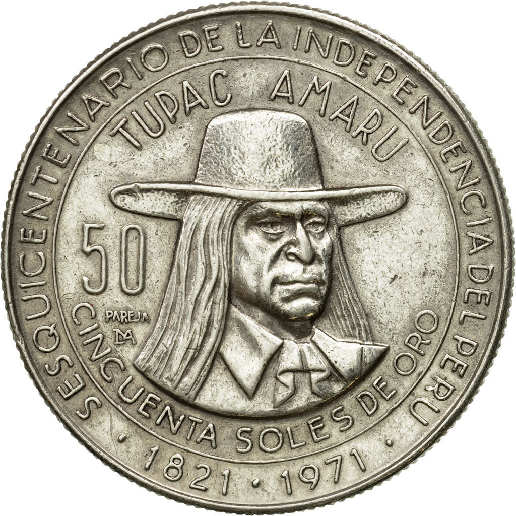 Coin, Peru, 50 Soles, 1971, Lima, AU(55-58), Silver, KM:256