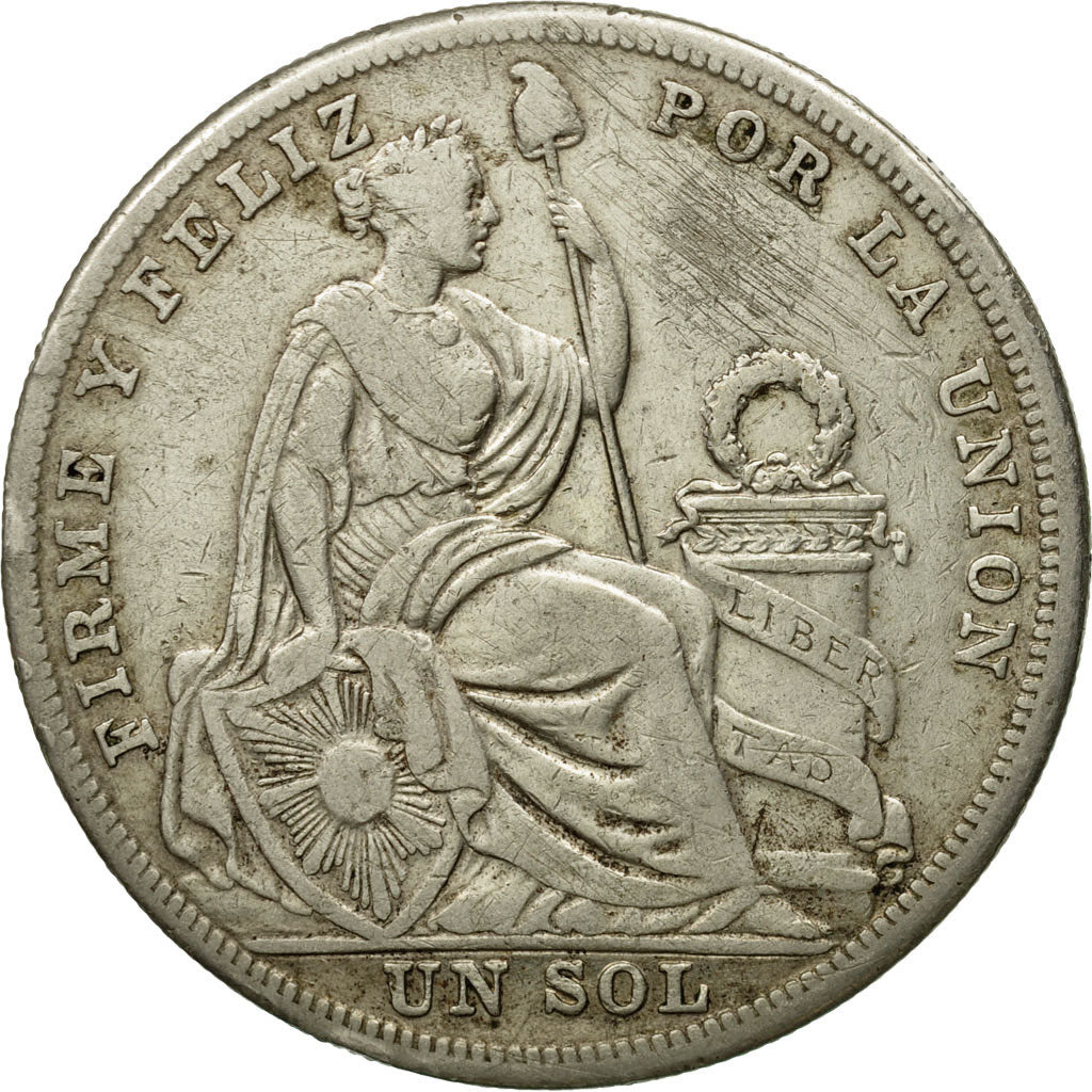 Coin, Peru, Sol, 1926, Philadelphia, EF(40-45), Silver, KM:218.1